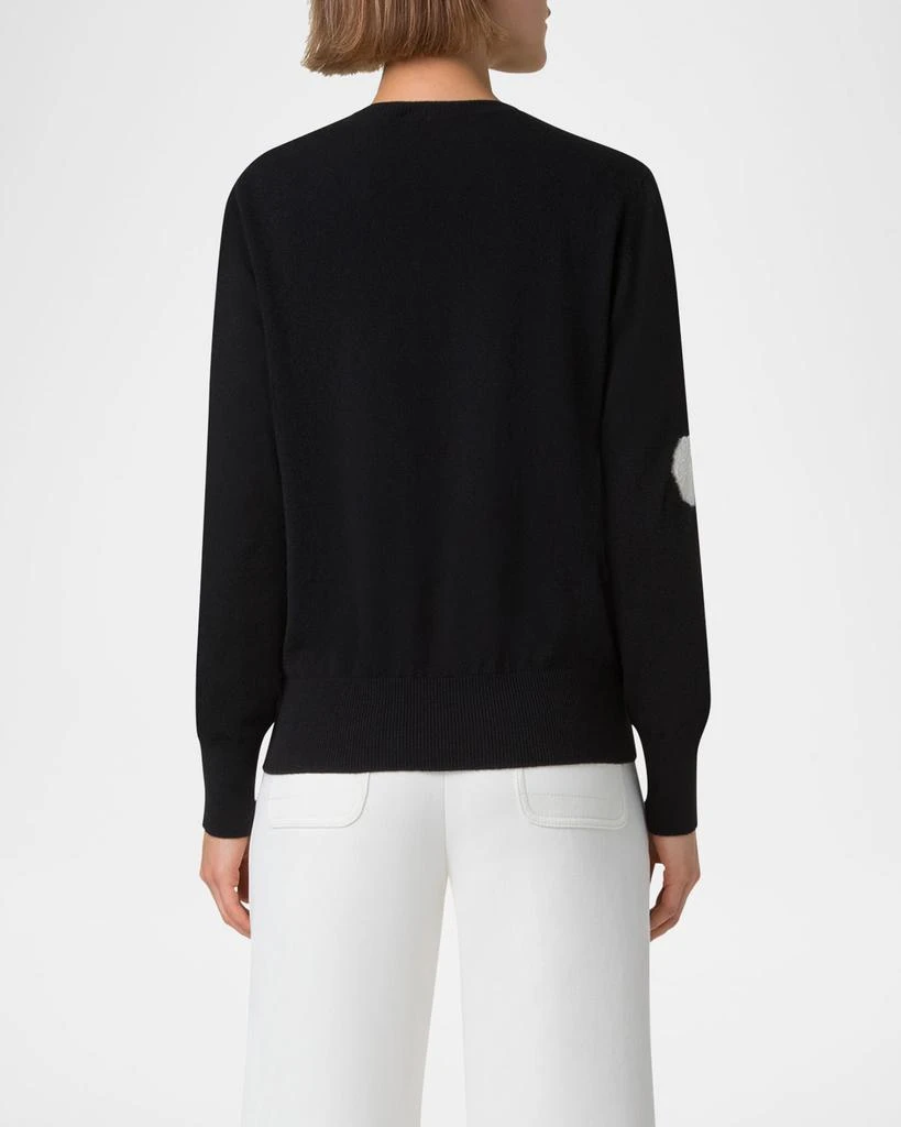Akris Windflower Cashmere-Cotton Crewneck Sweater 3