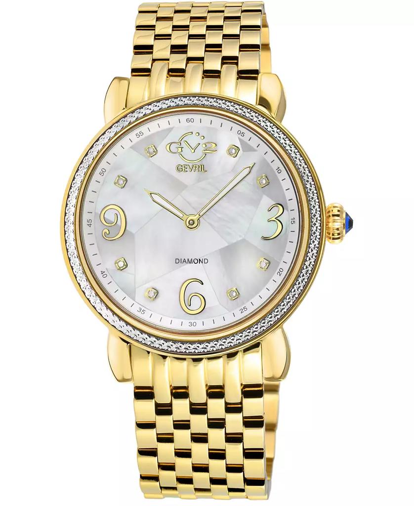 Gevril Women's Ravenna Swiss Quartz Gold-Tone Stainless Steel Watch 37mm