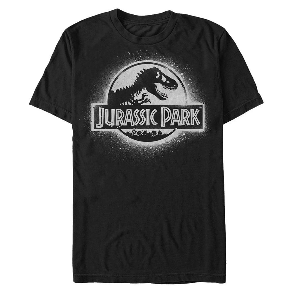 Fifth Sun Jurassic Park Men's Spray Paint Logo Short Sleeve T-Shirt