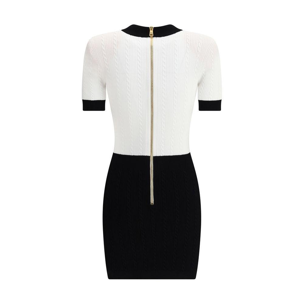 Balmain Braided pattern midi Women's Dress