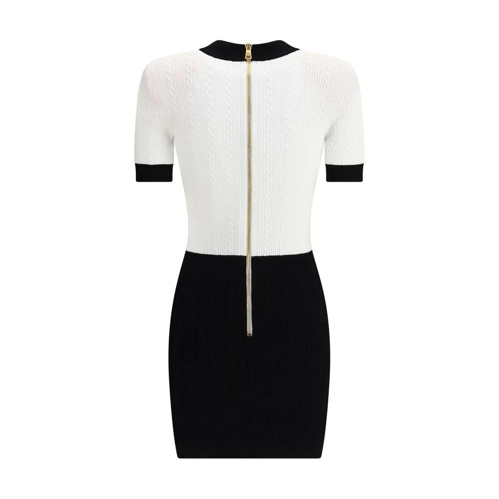 Balmain Braided pattern midi Women's Dress 2