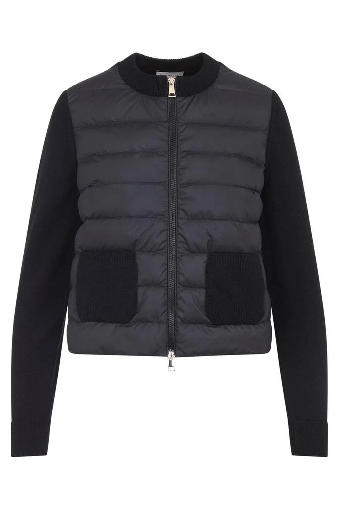 Moncler Moncler Logo Patch Zip-Up Quilted Jacket 1