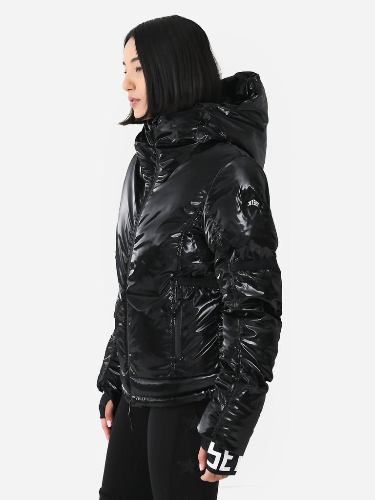 Jet Set Joanna Glam Ski Jacket In Black