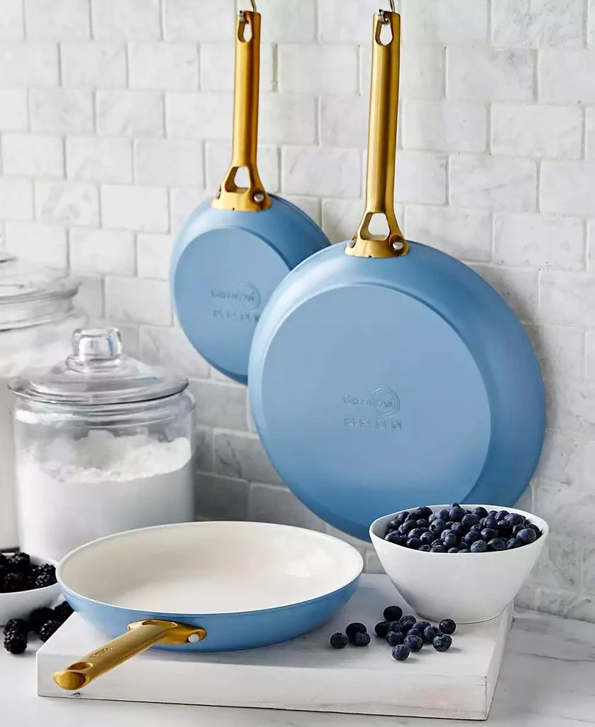Greenpan Reserve Hard Anodized Aluminum, Stainless Steel 3 Piece Nonstick Frying Pan Set 4
