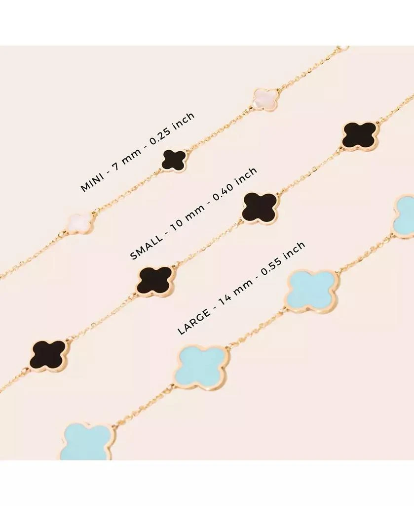 The Lovery Small Gold Clover Bracelet 14K Gold 3