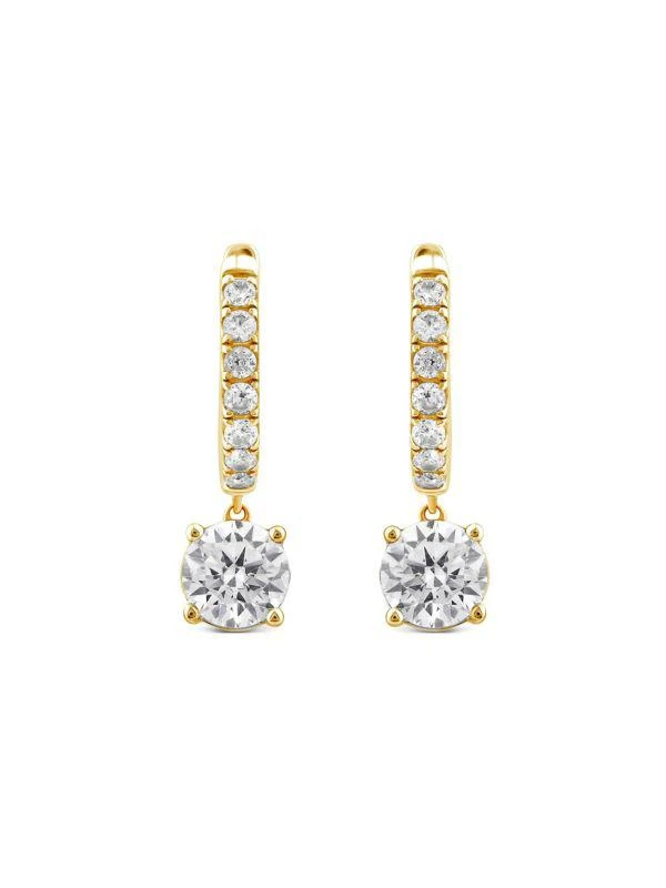 Saks Fifth Avenue 14K Yellow Gold & 2.5 TCW Lab Grown Diamond Drop Earrings 2