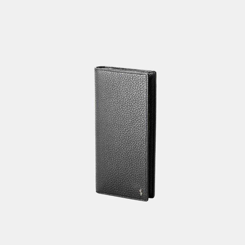 Serapian Cachemire Leather Black Wallet With Palladium Finish 2