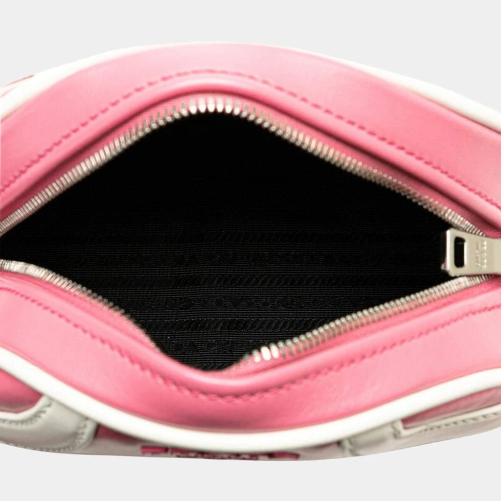 Prada Prada Pink White Calfskin Bag 6