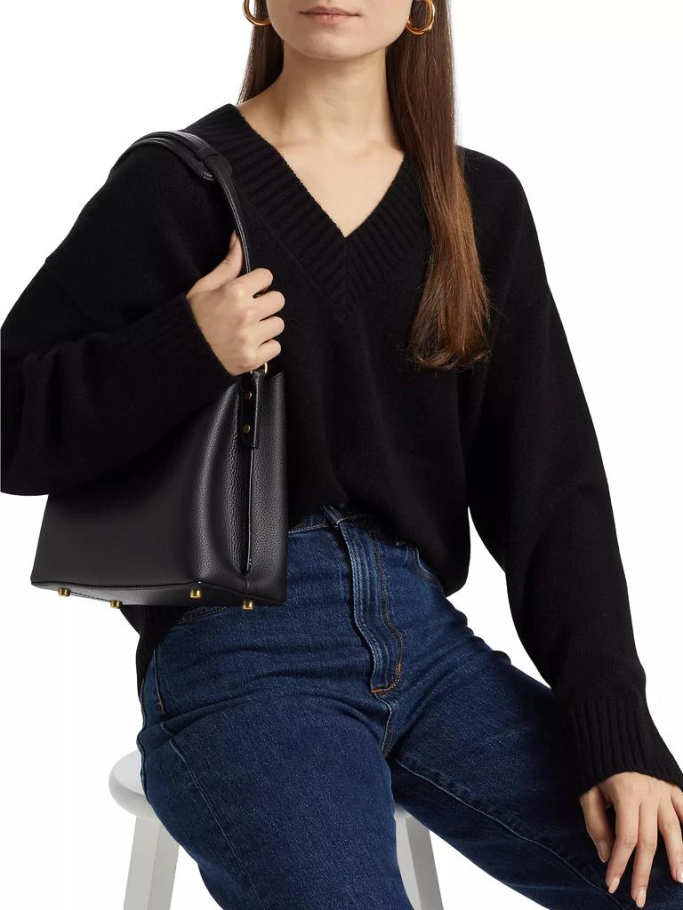 Reformation Jadey Cashmere Oversized V-Neck Sweater 6