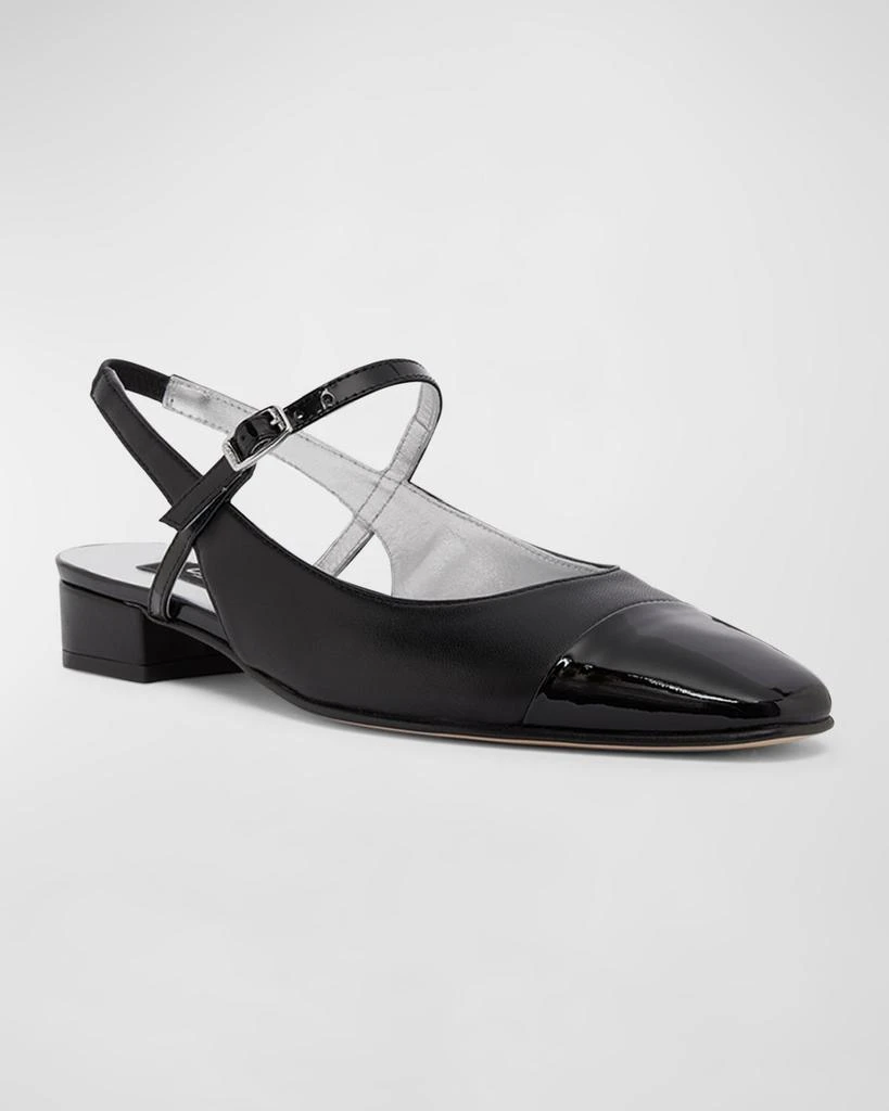 CAREL Oceano Leather Slingback Ballerina Flats 2