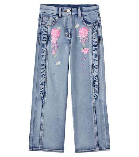 MONNALISA Embroidered jeans
