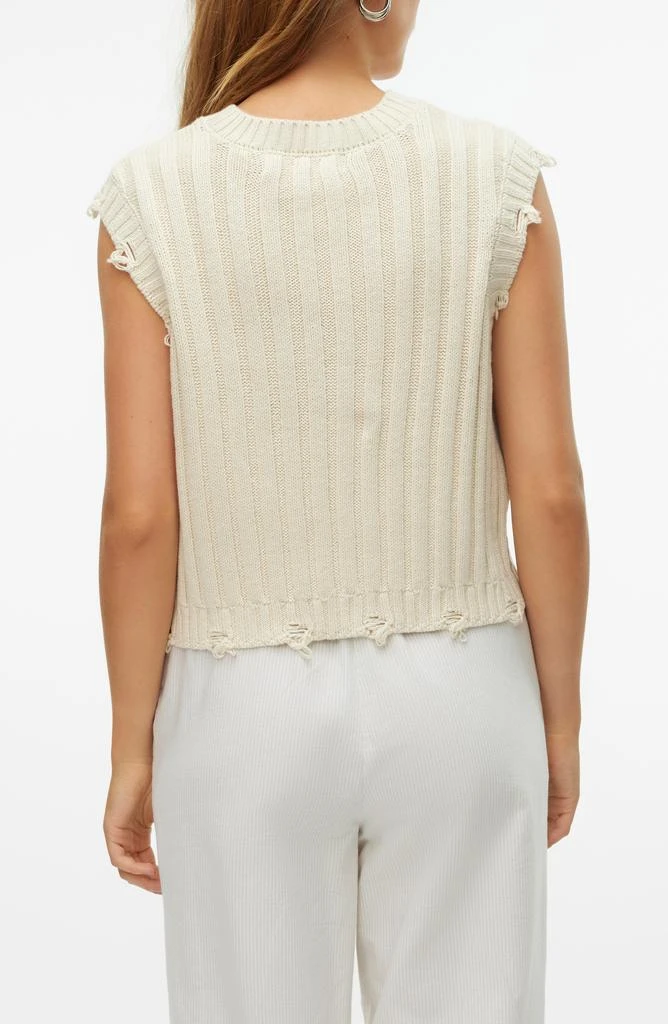 VERO MODA Danna Distressed Sleeveless Sweater 2