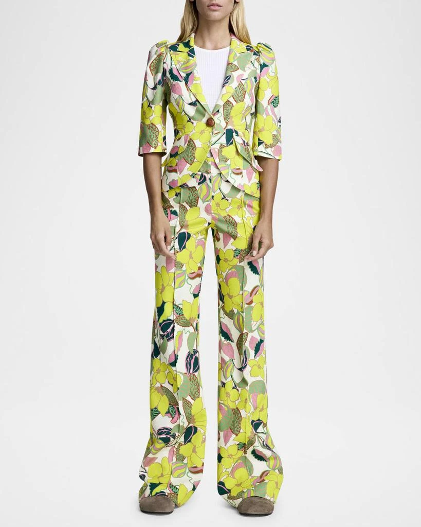 Smythe Citrus Cabana Short-Sleeve Blazer 2