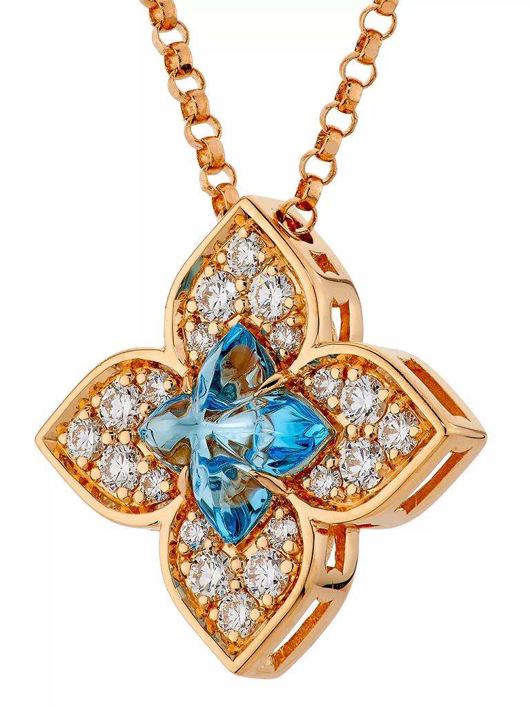 SMOKY BLUE ONLINE STORE / Rose coin necklace-EMF protection