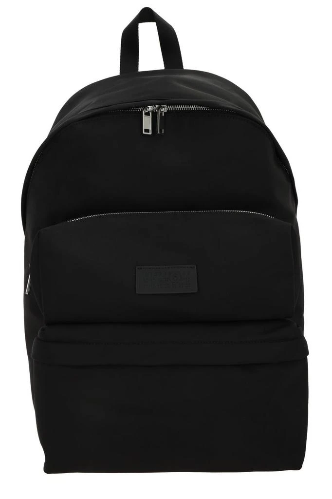 MM6 MM6 Maison Margiela Numbers-Patch Zipped Backpack 1