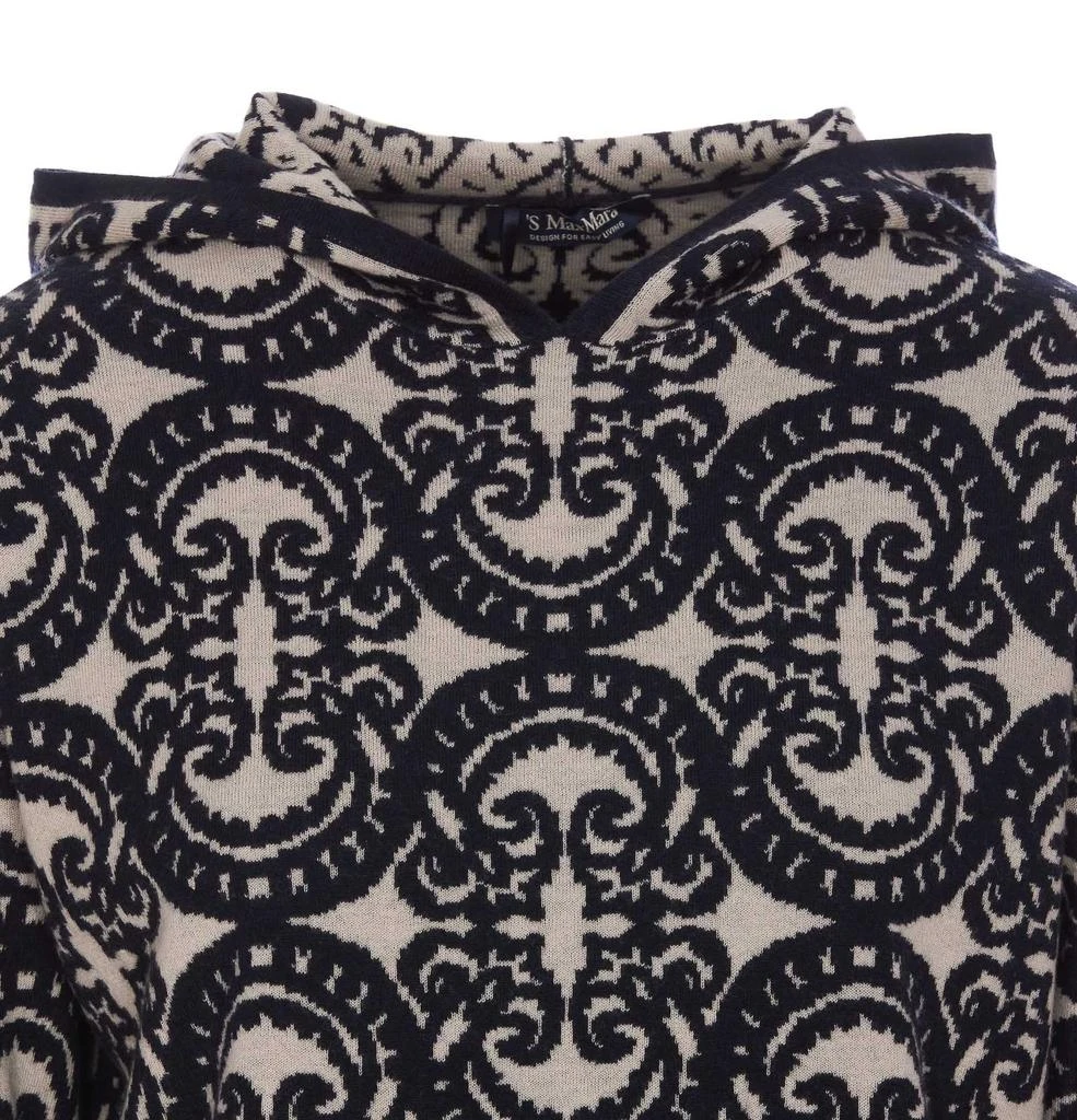 'S Max Mara 'S Max Mara All-Over Patterned Knitted Hoodie 4