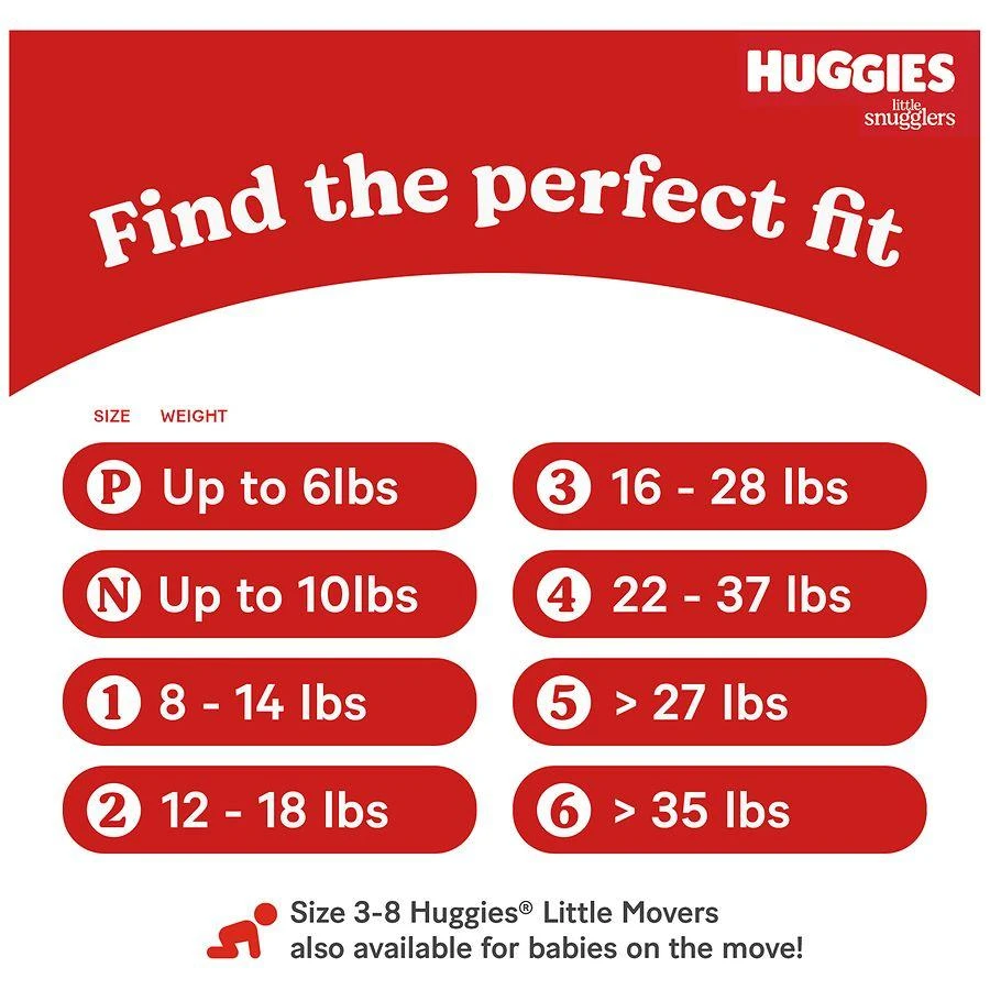 Huggies Baby Diapers Unscented, Size 2 (12-18 lbs) 6