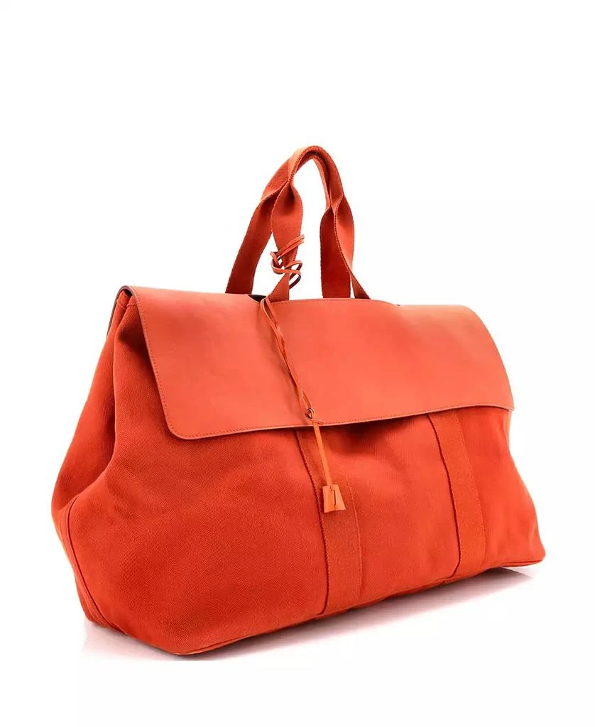 Pre-Owned HERMÉS GM Valparaiso Bag Toile and Leather 3