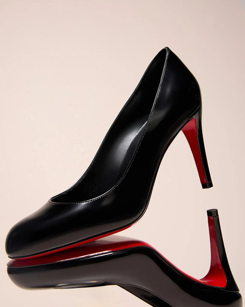 Christian Louboutin Pumppie Abrasivato Red Sole Calfskin Leather Pumps 4