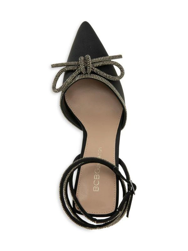 BCBG Ildy Rhinetone Bow Pumps 5