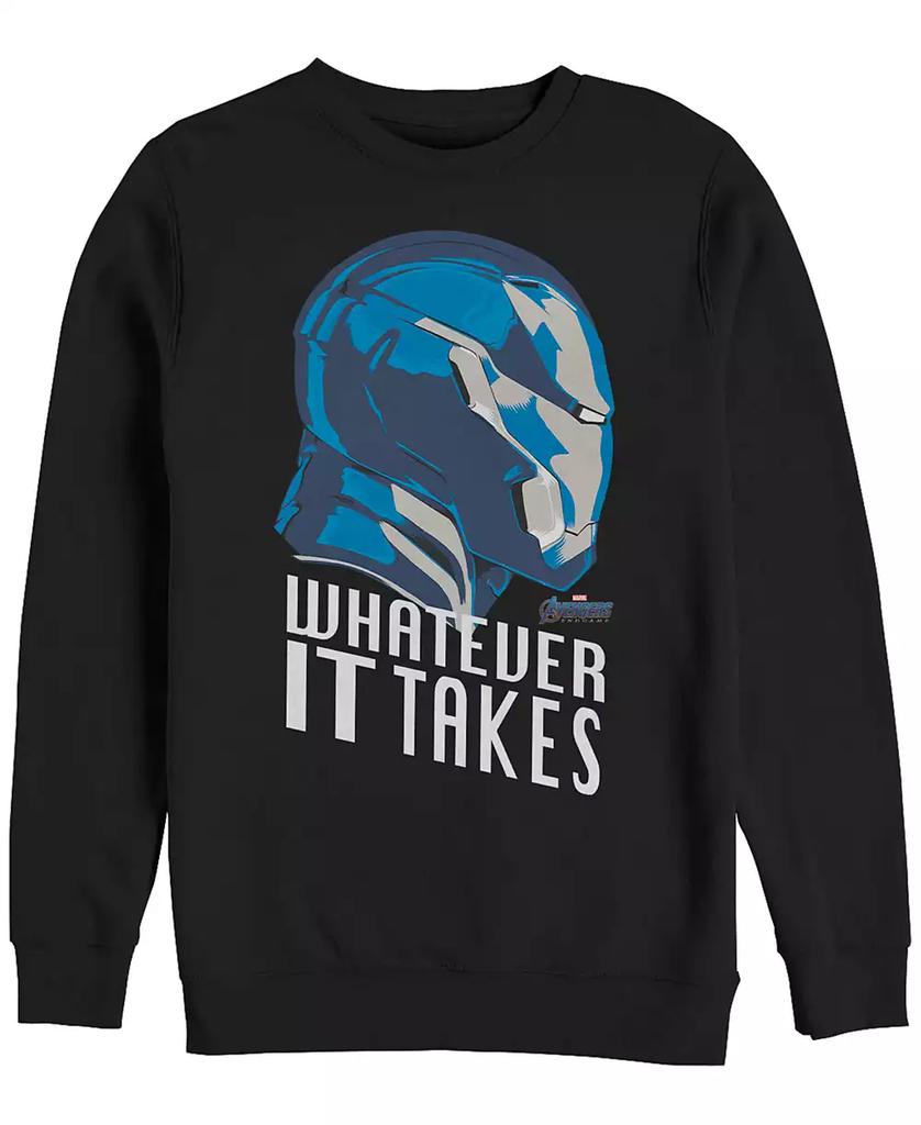 Marvel Marvel Men's Avengers Endgame Iron Man Whatever It Takes, Crewneck Fleece