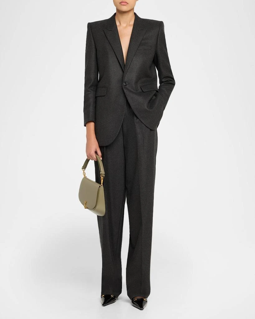 Yves Saint Laurent YSL Monogram Phone Holder Crossbody Bag in Leather 6