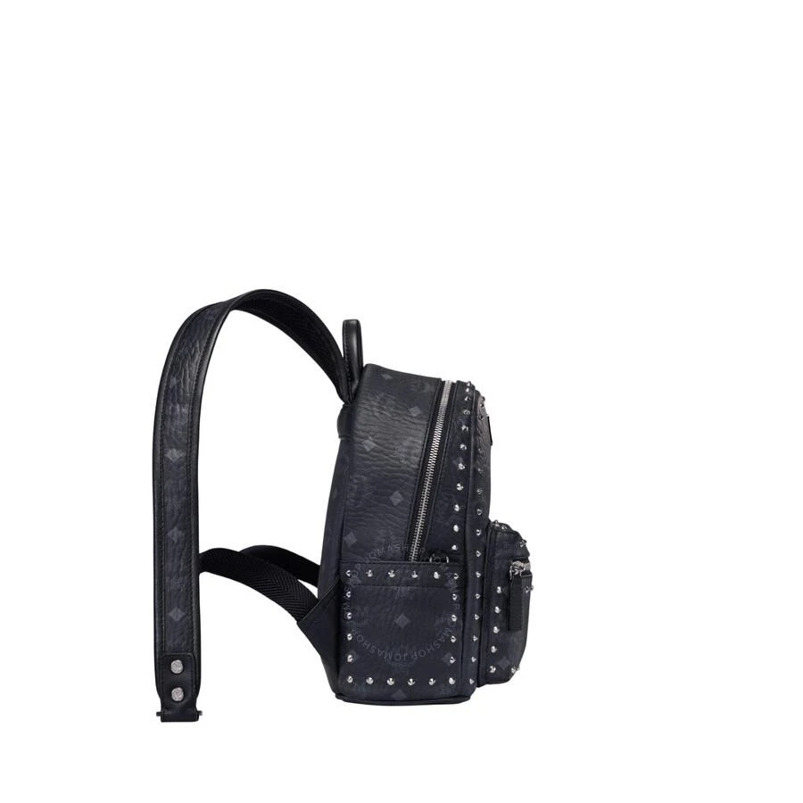 MCM Black Mini Visetos Stark Backpack 2
