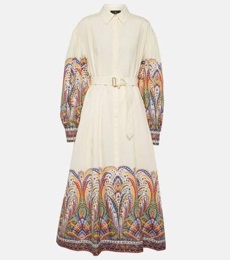 ETRO Paisley cotton poplin shirt dress 1