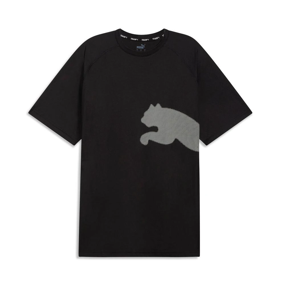 Puma Train All Day Big Cat Crew Neck Short Sleeve Athletic T-Shirt