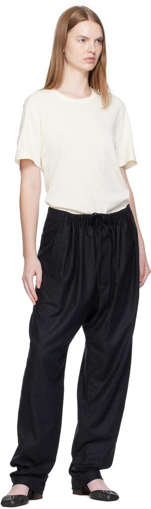 トップス LEMAIRE JERSEY RIB T-SHIRT IVORY/M Light Cream Rib T-shirt | LEMAIRE