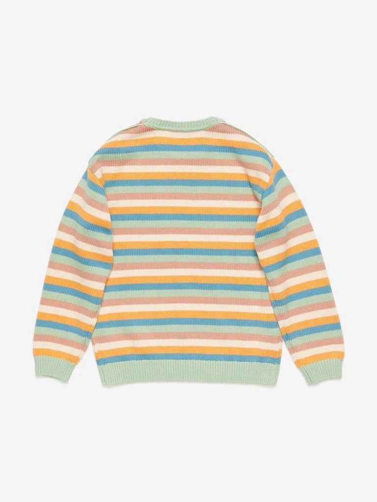 Acne Studios Kids Striped Knitted Jumper in Multicolour – On Sale