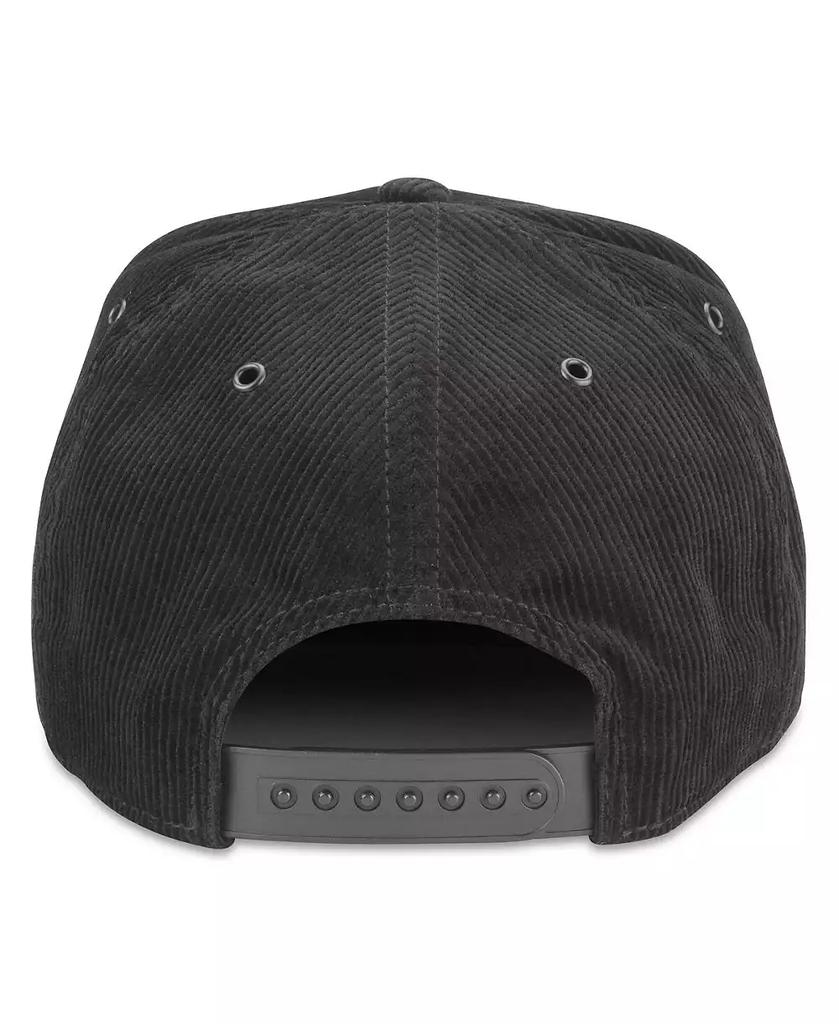 American Needle Men's Black Vegas Golden Knights Corduroy Chain Stitch Adjustable Hat