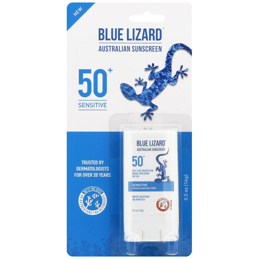 Blue Lizard Sensitive Mineral Sunscreen Stick - SPF 50+ Unscented