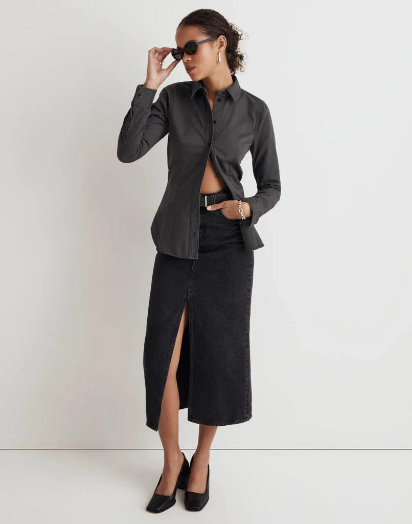 Madewell Darted Button-Up Shirt in (Re)generative Chino 2