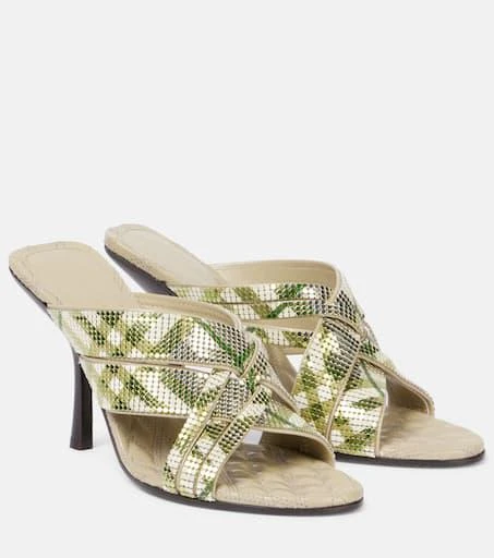Burberry Cabana 90 Burberry Check mules 1