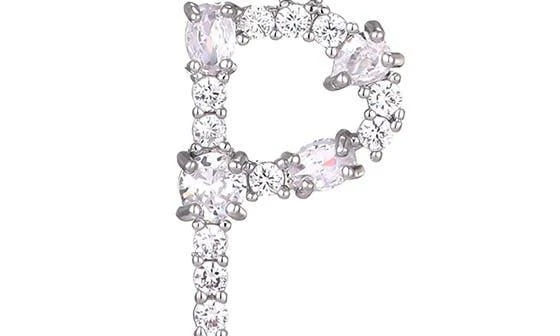 ADORNIA Mixed Crystal Initial Pendant Necklace 4