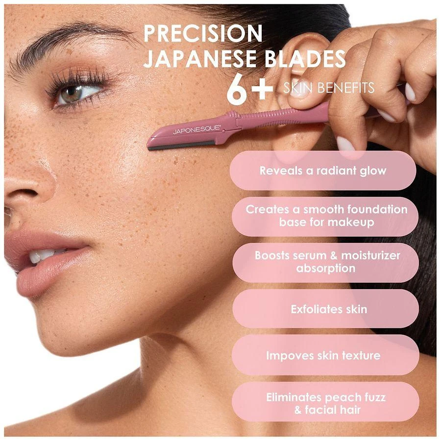 Japonesque Precision Dermaplaner Facial Razors With Skin Guard 3