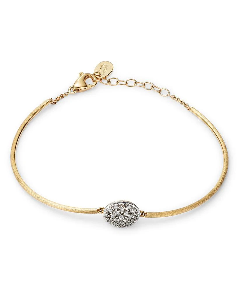 Marco Bicego 18K Two Tone Gold Siviglia Pavé Diamond Bangle Bracelet - 150th Anniversary Exclusive 4
