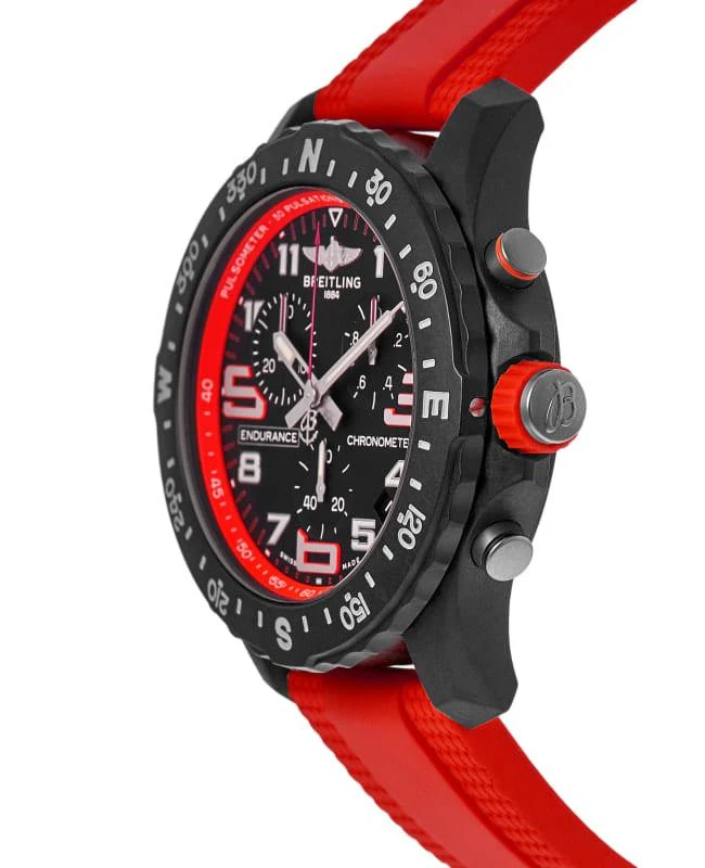 BREITLING Breitling Professional Endurance Pro Chronograph Black Dial Breitlight Red Rubber Strap Unisex Watch X83310D91B2S1 3