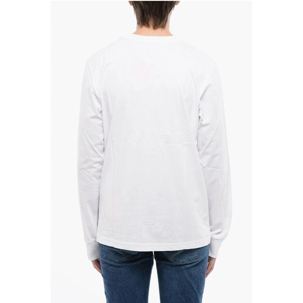 Diesel TAG Long Sleeves T-JUST-LS-D Crew-neck T-shirt with Men's Embr 2