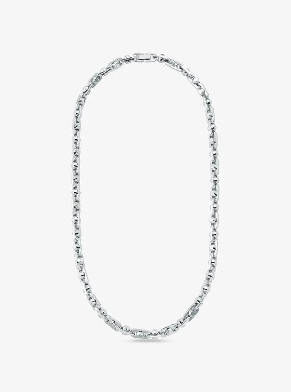 Michael Kors Astor Link Medium Precious Metal-Plated Brass Necklace 1