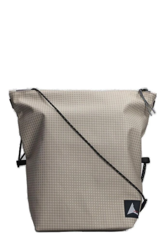 ROA Roa Checked Zip-Up Shoulder Bag 1