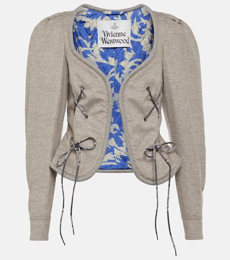 【Vivienne Westwood】Gexi Spencer ウール混ジャケット Vivienne Westwood Gexi Spencer wool-blend jacket 48