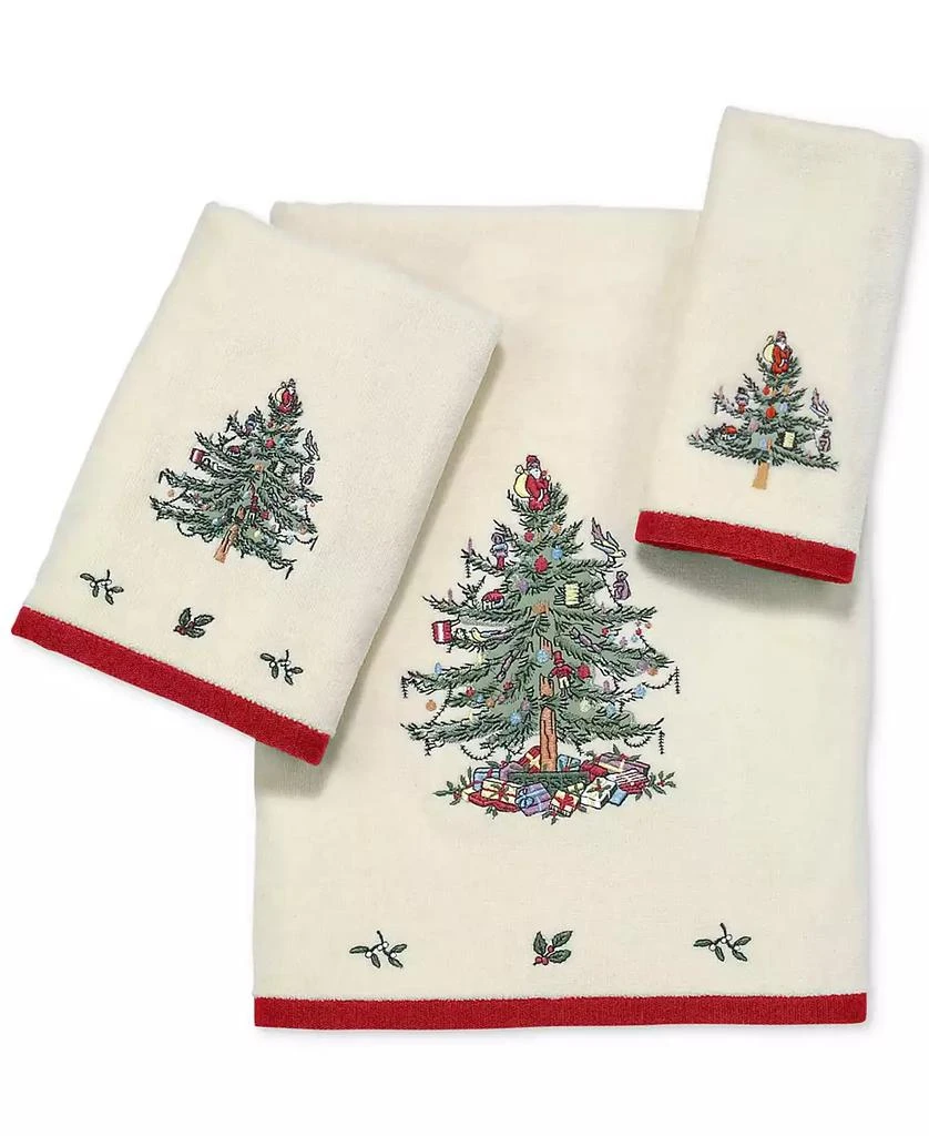 Spode Christmas Trees 2-Pack Fingertip Towels, 11" x 18" 2