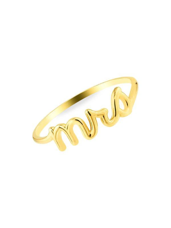 Saks Fifth Avenue 14K Yellow Gold Mrs. Ring 1