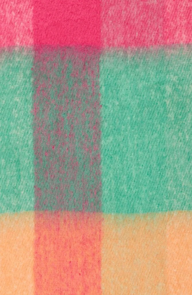 SAVE THE OCEAN Plaid Recycled Polyester Scarf 2