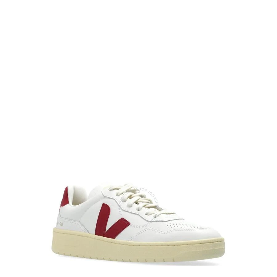 Veja V-90 Leather Low-Top Sneakers 3