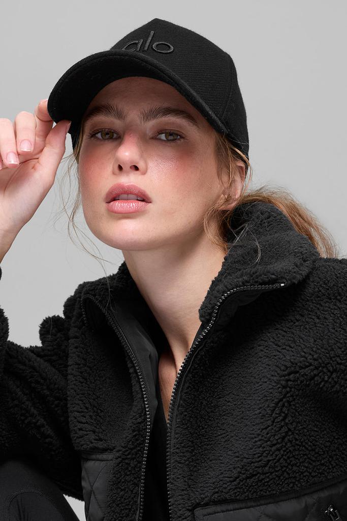 Alo Wool District Trucker Hat - Black