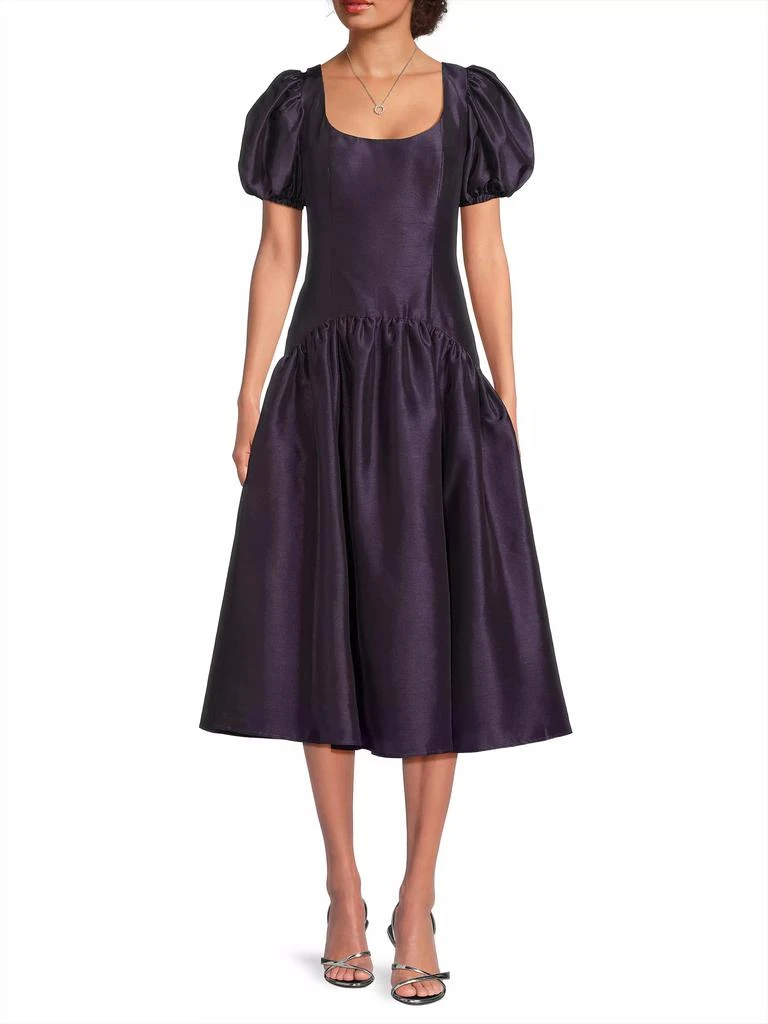 Hutch Brighton Shantung Midi Dress 2