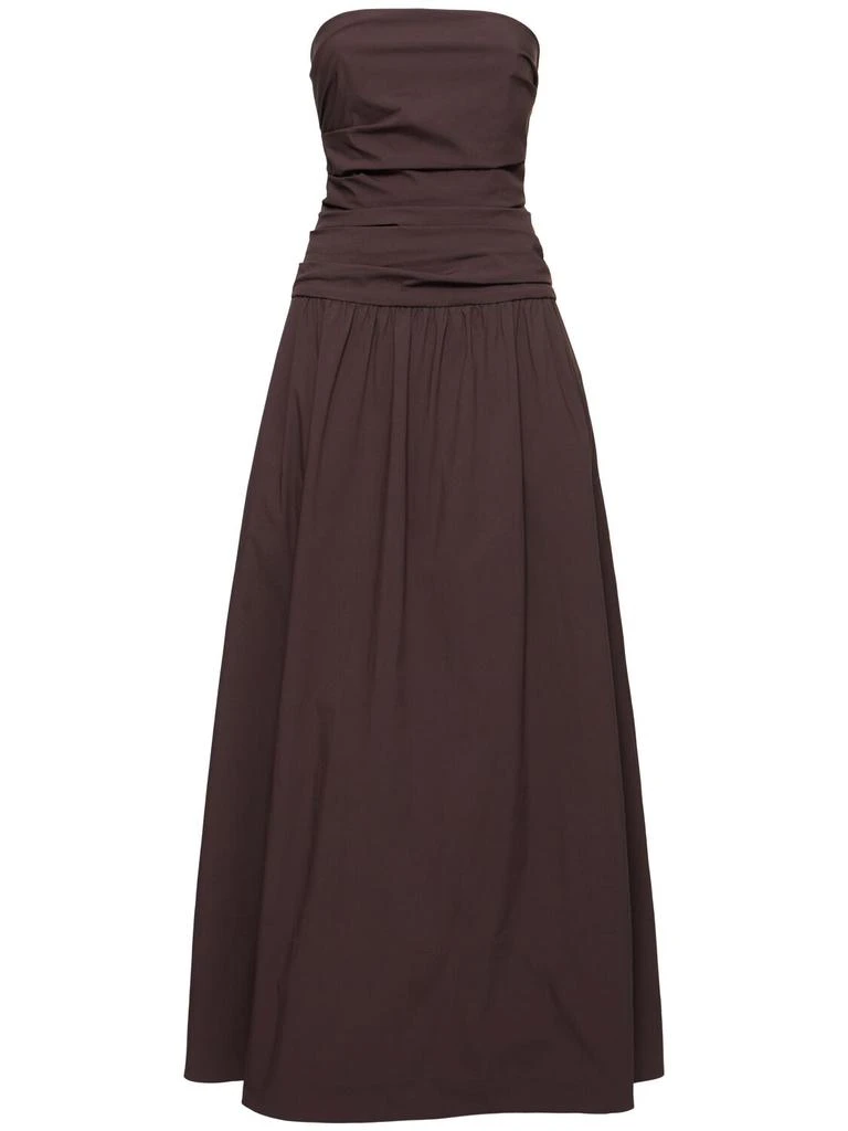 ST.AGNI Strapless Gathered Long Dress 1